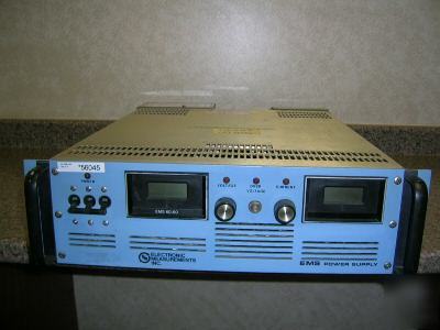 Emi EMS60-80 dc power supply 60VOLTS,80AMPS