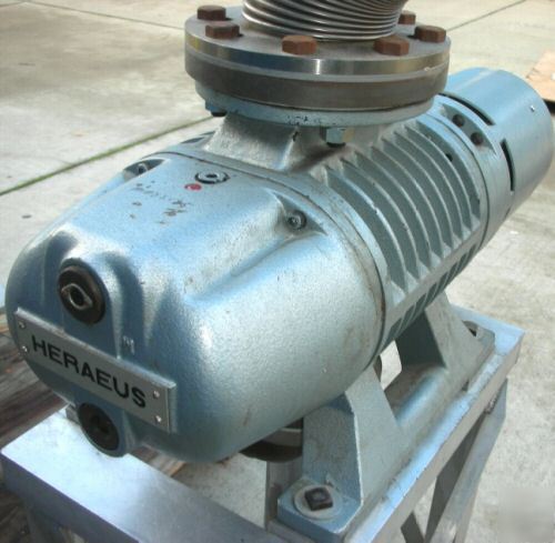 Heraeus DK90 & WS400, mechanical & booster vacuum pumps