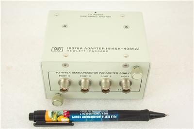 Hewlett packard hp 16078A adapter transistor test set