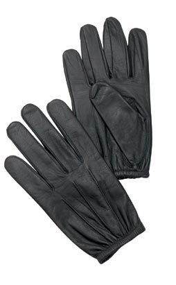 New police duty search black cowhide gloves size 2XL
