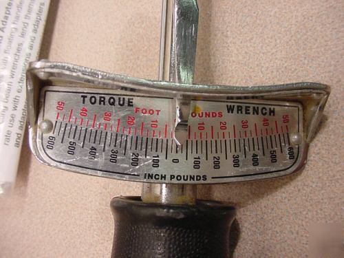 Sturtevant beamtorque wrench 600 ft.lb. aircraft auto