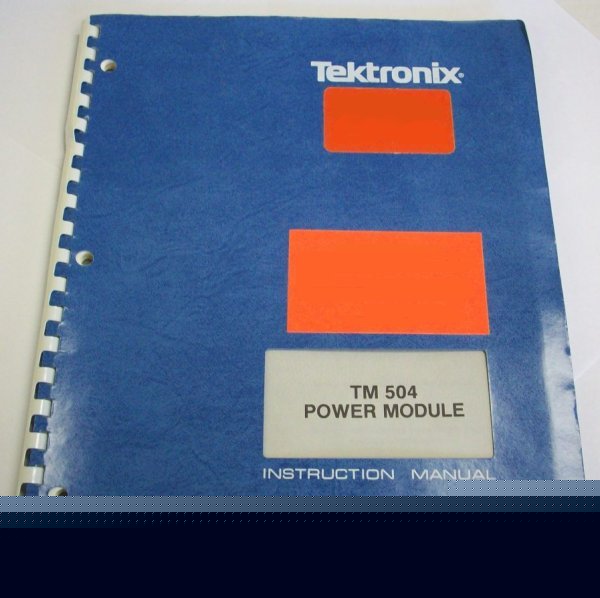 Tektronix TM504 power module operating service manual