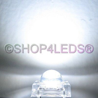 20 pcs 5MM 5-chips white superflux led 100MA 45KMCD