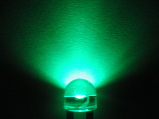 50PCS x 10MM high power green led 9 lumens @150MA 0.5W