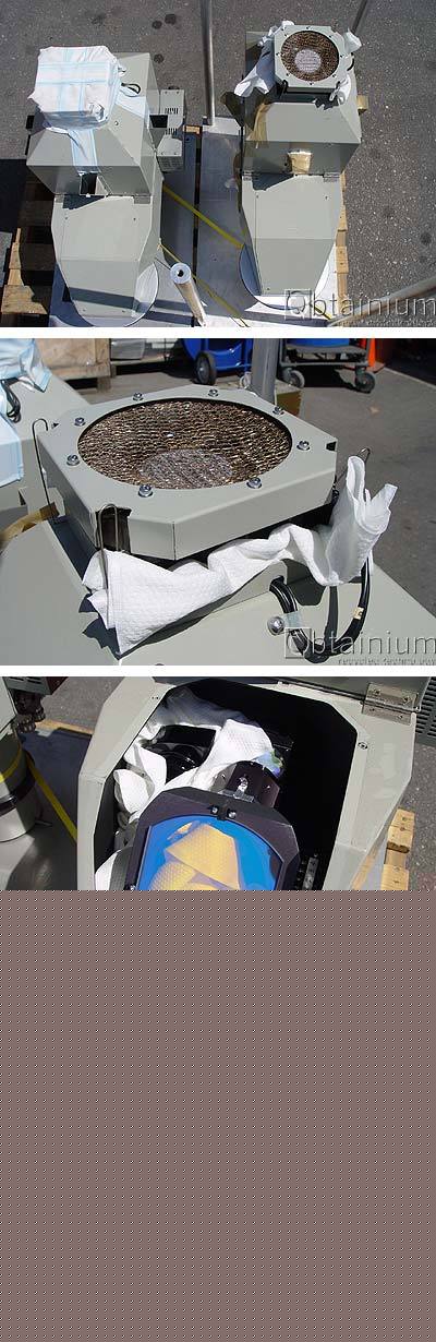 High power uv photo lithography exposing system parts
