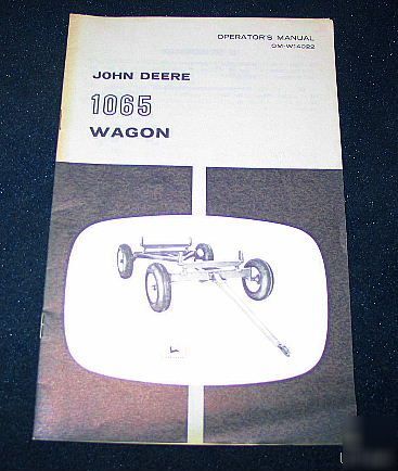 John deere 1065 wagon operators manual