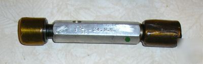 1 1/16-24 ns 2BTHREAD gage plug go/not go 1.0625 dia