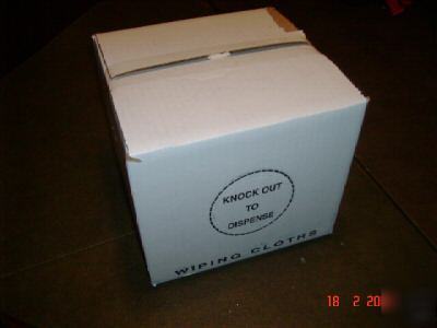 4 lbs box all purpose white knit wiping cloths rags