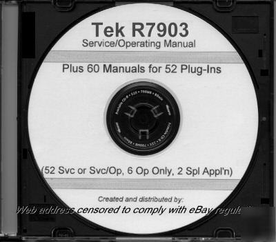Tektronix 7903 R7903 + 52 plug-ins 61 manual set