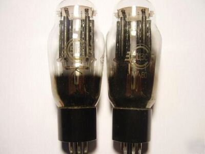 Rare 5C3S = 5U4G tubes. black plate lot of 2 