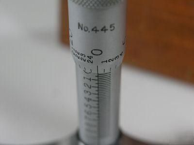 Starrett 0 - 3 inch depth micrometer #445 ( excellent )