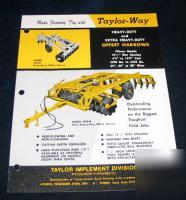 Taylor way heavy duty offset harrows 200233 200246