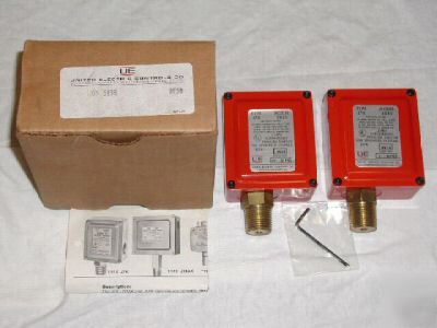 2 united electric sprinkler pressure switches #J7X 5835