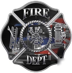 Firefighter decal reflective 2