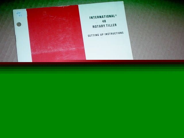 Ih 48 rotary tiller operator manual