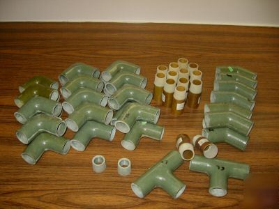 Smith fiberglass green thread apoxy fittings total 57