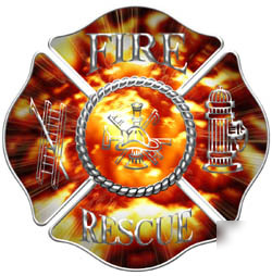 Firefighter decal reflective 6