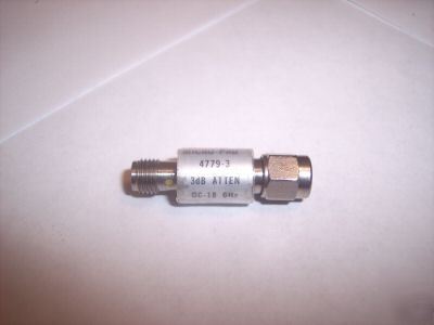 Narda 4779-3 attenuator 3DB dc-18 ghz 2W sma