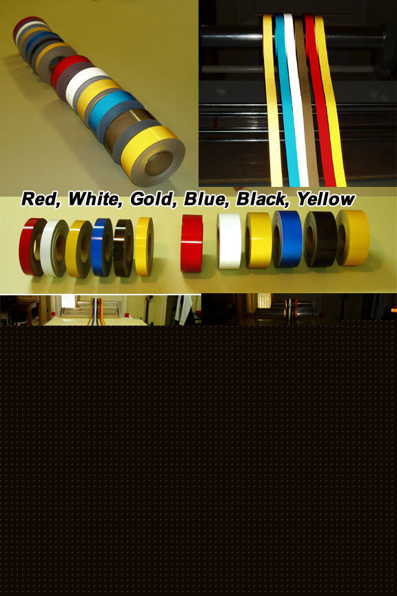 White reflective pinstriping tape 7/8